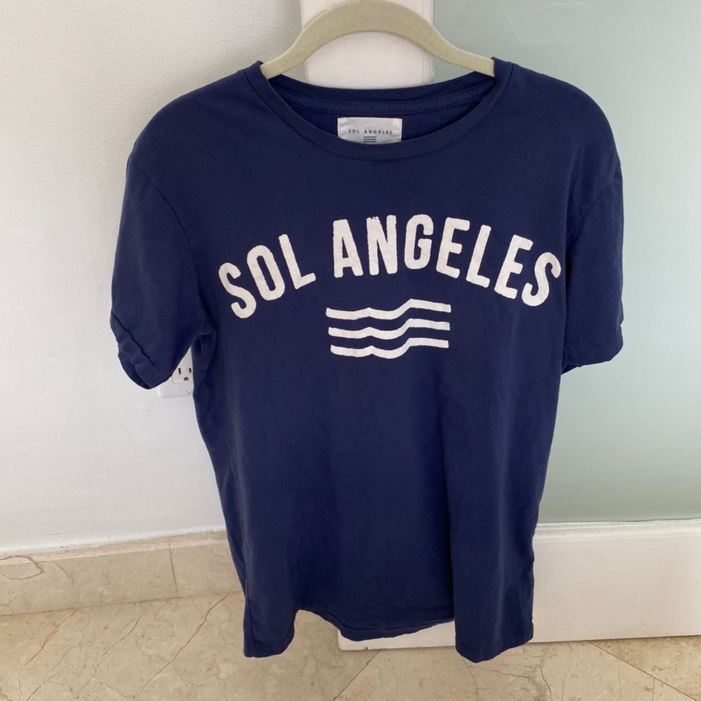Sol Angeles blue graphic tee size medium